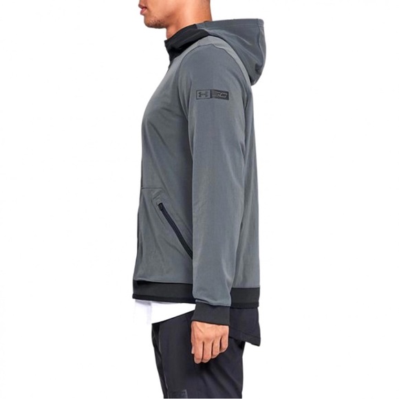 NWT Under Armour Black SC30 (Steph Curry) Woven Hooded Jacket 1317411 Size XL - Picture 4 of 13